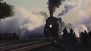 NampW Class A 1218 articulated steam locomotive and train  Virginia  Norfolk Southern  1990 [upl. by Dorr977]