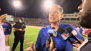 John Curtis HC JT Curtis Recaps 2113 Playoff Win Over Brother Martin [upl. by Jillane302]