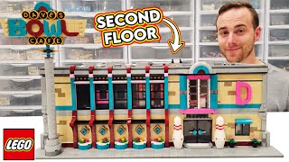 LEGO Bowling Alley SECOND FLOOR ARCADE amp DINER Review amp Placement [upl. by Ainala]