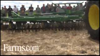 Farm Tillage Demonstrations Including Sunflower John Deere and Case IH Equipment [upl. by Derfliw]