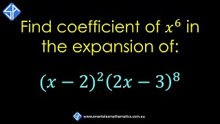 How to find coefficient of x6 in binomial expansion of x222x38 [upl. by Heriberto658]