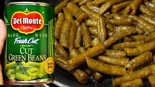 EASY Canned Green Beans Recipe  how to cook canned green beans [upl. by Arreis]