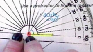 How to use a protractor [upl. by Pirzada]