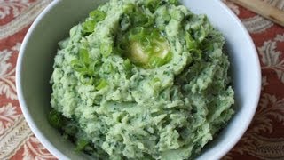 Colcannon  St Patricks Day Potato Recipe  Mashed Potatoes with Kale Leeks and Spring Onions [upl. by Gierc]