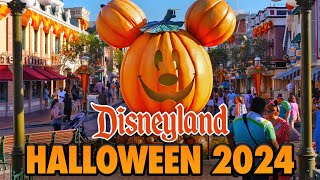 Disneyland Halloween 2024  Walkthrough Snacks Merch amp Haunted Mansion Holiday 4K POV [upl. by Cirred]