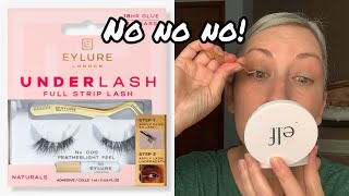 Mascara Monday Eyelure Underlash false lashes review demo first impression over 40 makeup [upl. by Carolann]