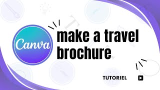 How to make a travel brochure in canva [upl. by Ssegrub73]