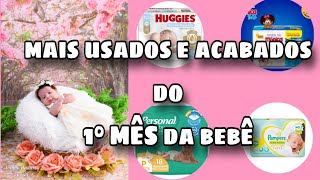 O QUE UM BEBÊ RECÉM NASCIDO UTILIZA  EXPERIÊNCIA MÃE DE SEGUNDA VIAGEM  quantas fraldas usamos [upl. by Ever]