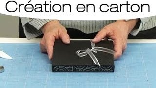 Créer une pochette à CD en carton  mode demploi [upl. by Norac]