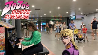 I played GIORNOS THEME on piano in public [upl. by Yeleen]