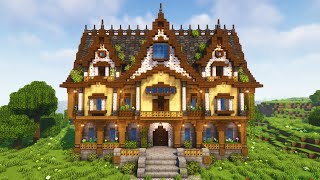 Minecraft  Medieval Fantasy Mansion  Minecraft Tutorial [upl. by Boyd541]