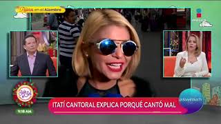 Itatí Cantoral reacciona a críticas por interpretación de La Guadalupana  Sale el Sol [upl. by Ad]