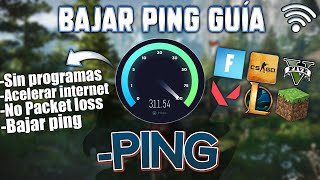 ✅ GUÍA UNIVERSAL PARA BAJAR EL PING SIN PROGRAMAS quitar packet losslagdelay cualquier juegos [upl. by Garin]