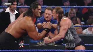 Triple H vs The Great Khali Broken Glass Arm Wrestling 22 [upl. by Neelrahc85]