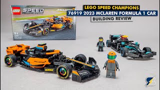 LEGO Speed Champions 76919 2023 McLaren Formula 1 race car detailed building review amp comparison [upl. by Demy]