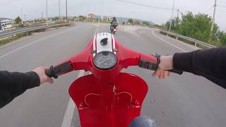 Vespa PX 200 Onboard Ride [upl. by Naesar]