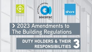 Introduction of Dutyholders and their responsibilities  Changes to Building Regs 2023  Part 3 [upl. by Aeuhsoj350]