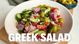 Delicious vegetable salad for all meals😋 The best classic Greek salad recipe [upl. by Hamlen]