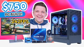 Best 750 Gaming PC Build 2024 😄 Full Budget Build Guide w 1080p Benchmarks [upl. by Annette387]