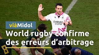 France  Afrique du Sud  World Rugby reconnait 5 erreurs darbitrage [upl. by Nesnej]