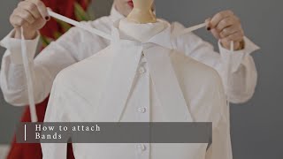 Howto attach bands to your wing collar  Barrister Court Dress [upl. by Leind]