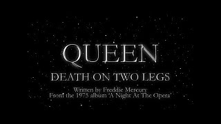 Queen  Death on Two Legs Official Lyric Video [upl. by Ennasor]