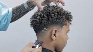 DEGRADÊ LOW FADE EM CABELO CACHEADO [upl. by Odnanref]