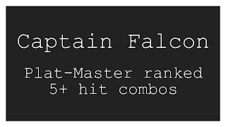 Captain Falcon PlatinumMaster ranked anonymized dataset 5 hits minimum [upl. by Anilahs512]