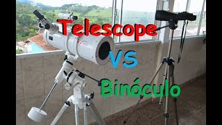 Telescópio VS Binóculo [upl. by Rufus]