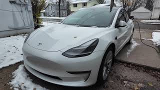 Tesla Defrost vs Snow – First Snowfall Comparison [upl. by Eddie]