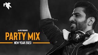 DJ NYK  New Year 2023 Party Mix  Yearmix  Non Stop Bollywood Punjabi English Remix Songs [upl. by Nashoma]