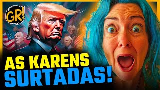 KAREN FESTIVAL AS MELHORES REAÇÕES A VITÓRIA DE TRUMP [upl. by Analos]