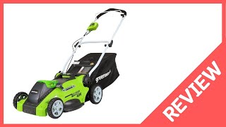 Greenworks 40V 16quot Cordless Push Lawn Mower Review [upl. by Cecily440]