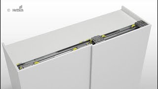 Install doors easily and securely Sliding door system TopLine XL  Hettich [upl. by Daisi]