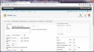 Joomla 25 Introduction to Event Booking Component [upl. by Miarfe502]