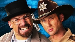 Rick Grimes vs Walter White Epic Rap Battles of History [upl. by Lawlor]