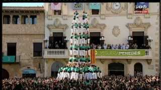 Castellers de Vilafranca  7d9f  Tots Sants 2012 [upl. by Autry]