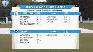 Mosman v Campbelltown Camden [upl. by Lenahtan]