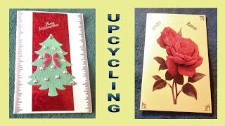 Upcycling  Basteln  Schöne Grußkarten  Julebuergerfee [upl. by Gimble]