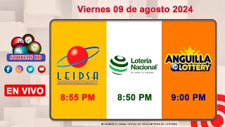 Lotería Nacional LEIDSA y Anguilla Lottery en Vivo 📺│Viernes 09 de agosto 2024  855 PM [upl. by Pelson]