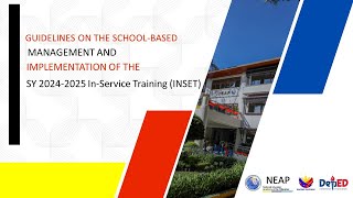 Guidelines on the School Based Management and Implementation of 2024 In Service Training INSET [upl. by Lynn427]