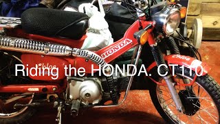 Honda CT 110 on and off road [upl. by Ferrick]