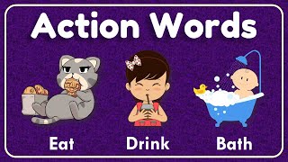 Actions Words for Kids  Learn Action Verb for Kids  Action Verb  Kids Vocabulary  AAtoonsKids [upl. by Otreblif89]