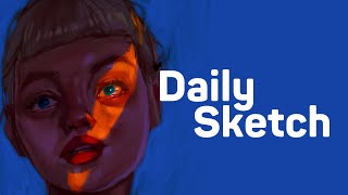 Daily sketch Tutorial sketchbook art howtodraw [upl. by Kopans]