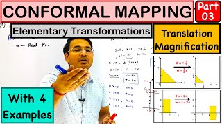 Elementary Transformations examplesTranslation amp Magnification in Conformal Mapping lecture3 [upl. by Dehnel232]