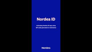 How to set up the Nordea ID app using a QR code  Nordea Pankki [upl. by Durnan]