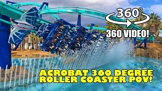 Acrobat VR 360 Roller Coaster POV Nagashima Spaland Japan BampM Flying Coaster [upl. by Lyred]