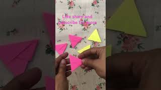 Origami shuriken How to make paper magic wand  DIY paper art [upl. by Eintruok]