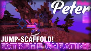 Hypixel JUMP SCAFFOLD  Lowhop amp Bhop ☆ Peter Client [upl. by Egnalos508]