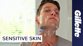 How To Shave Sensitive Skin  Gillette SkinGuard Razor for Sensitive Skin [upl. by Oiramaj578]